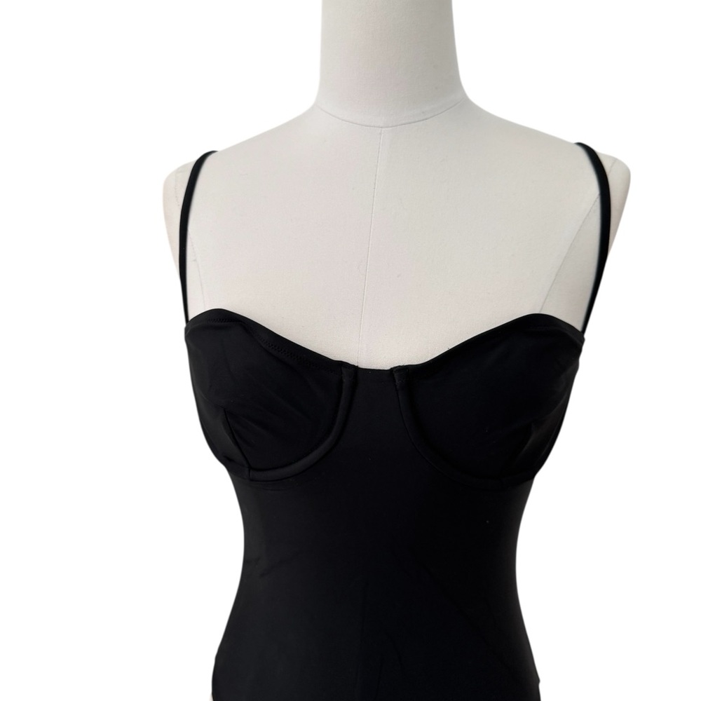 J. Crew Heritage Balconette Underwire One Piece Swimsuit in Black NWT - Picture 9 of 9
